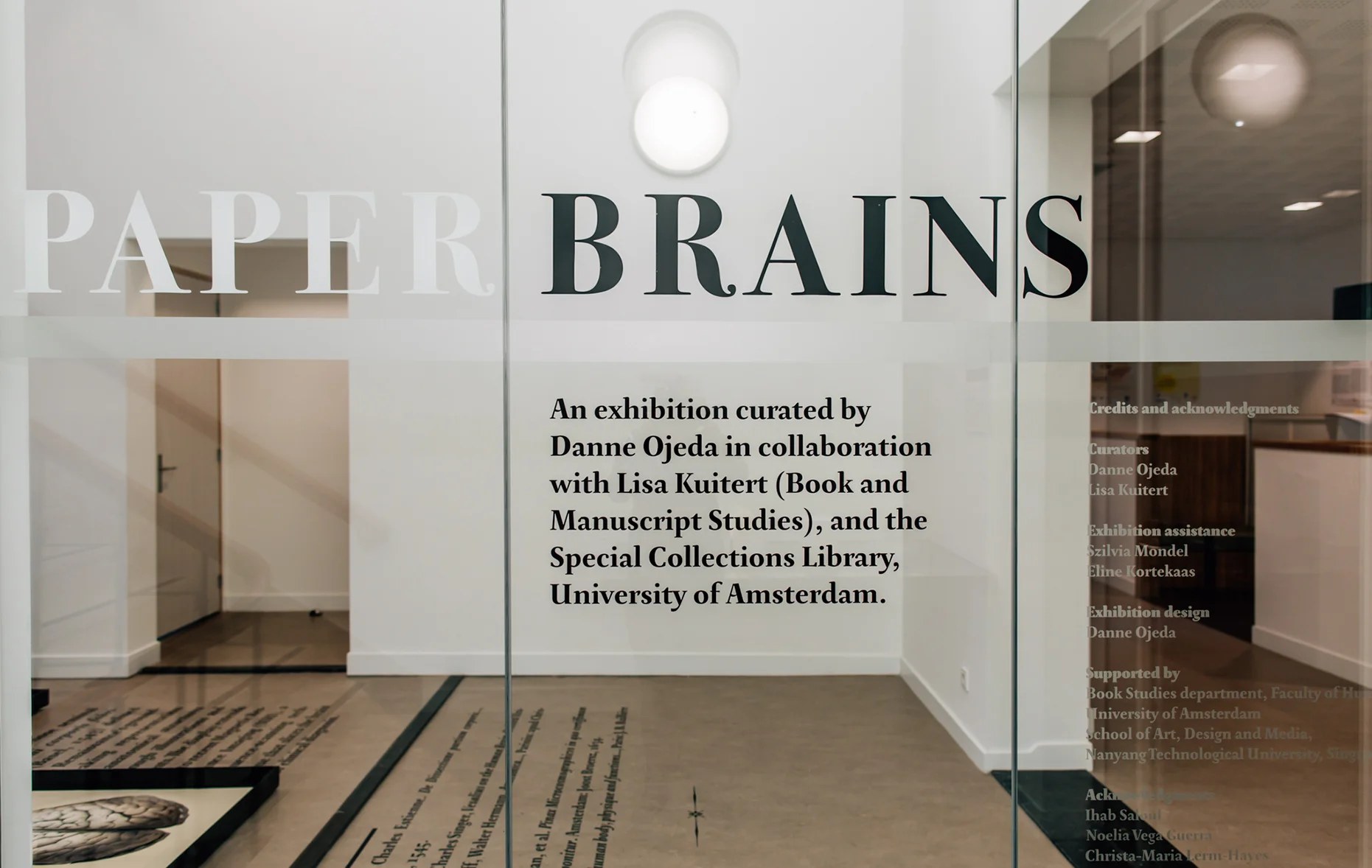 PAPER BRAINS exhibition, Amsterdam, 2017